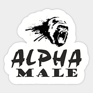 Alpha Male - Silverback Sticker